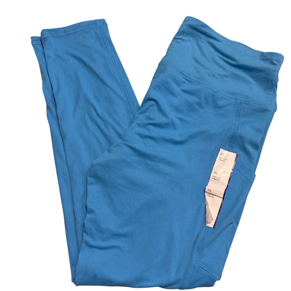 Wild Fable Women's Azure Blue High-Waisted Ultra Soft Leggings - Small - NWT